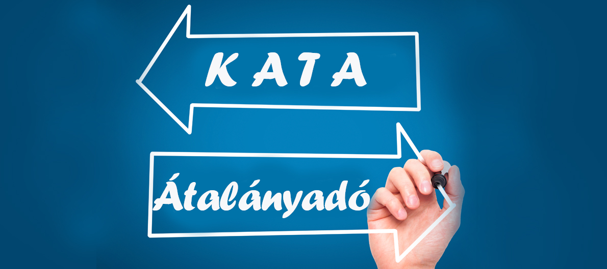 Kijelentkezés a KATA alól és az átalányadó választása a 101E adatlapon 