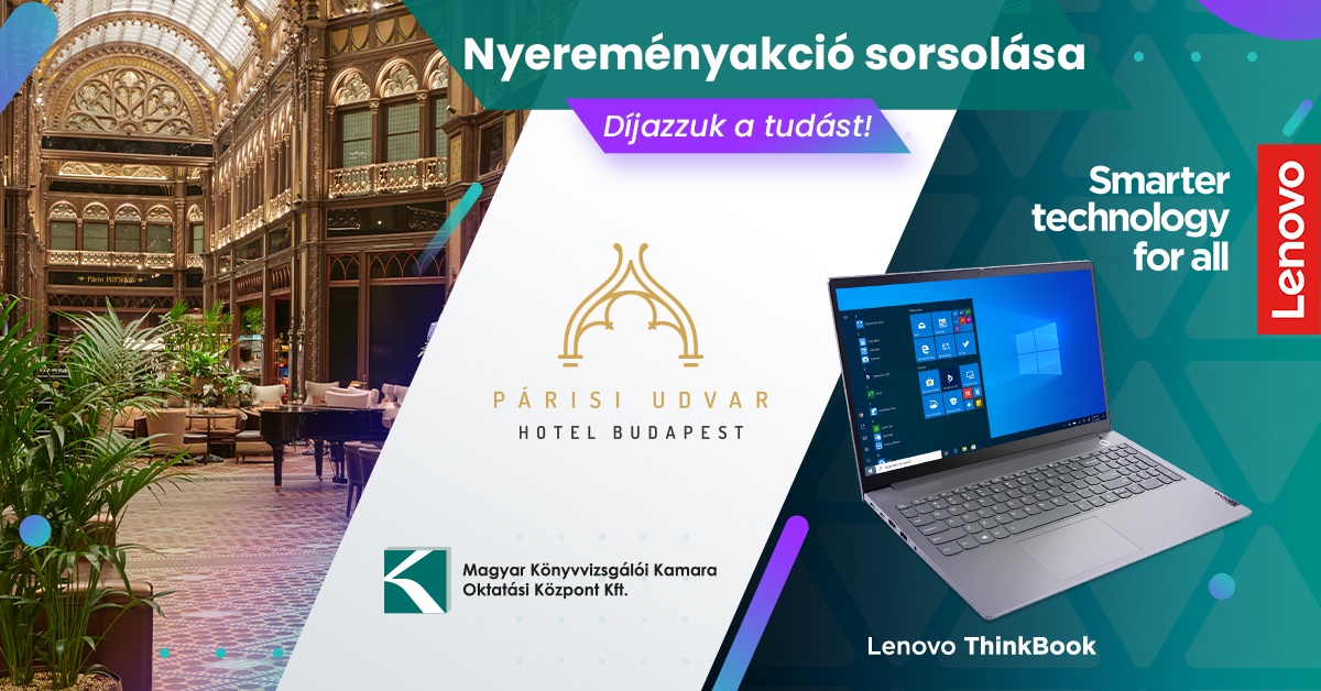 "Díjazzuk a tudást!" nyereményakció sorsolása