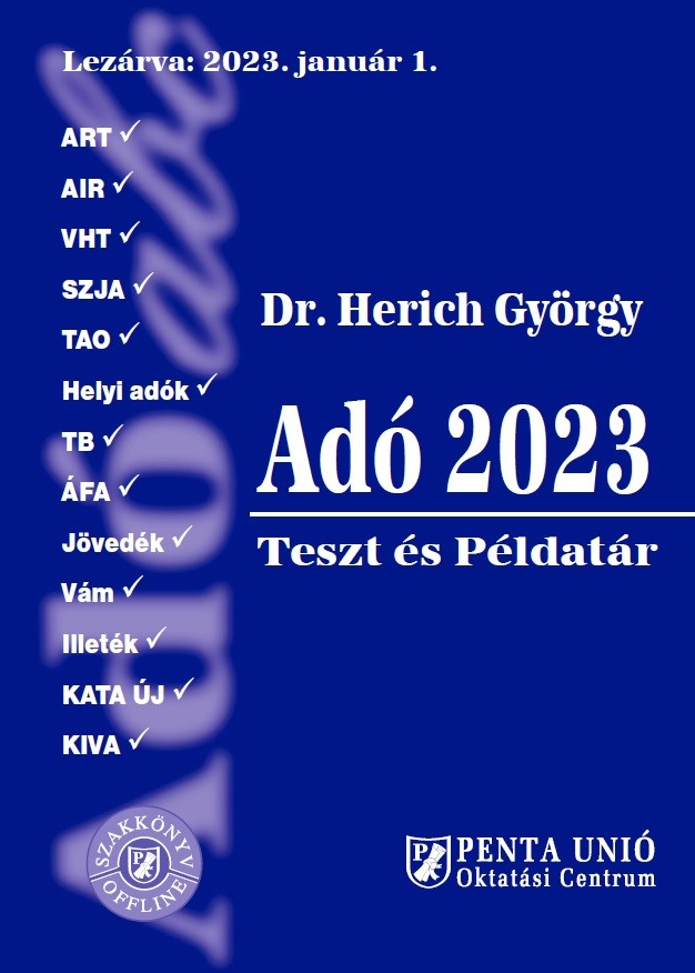 Adó 2023 Teszt és példatár